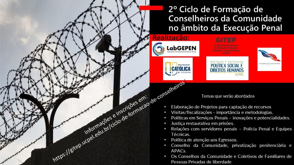 Formação de conselheiros da Comunidade – Execução Penal