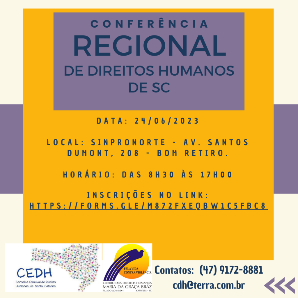 Joinville sedia Conferência Regional de Direitos Humanos